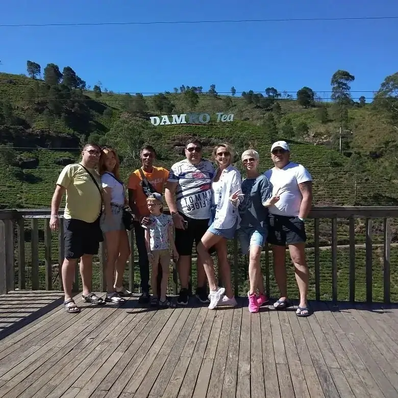 Tourists with Dinesh